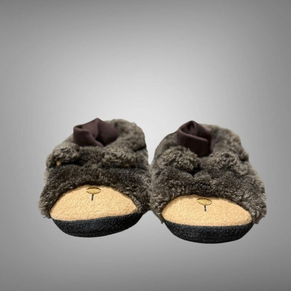 L.L. Bean Toddlers' Animal Paws Slippers Brown Bear Size 11/12 Toddler - Picture 5 of 11